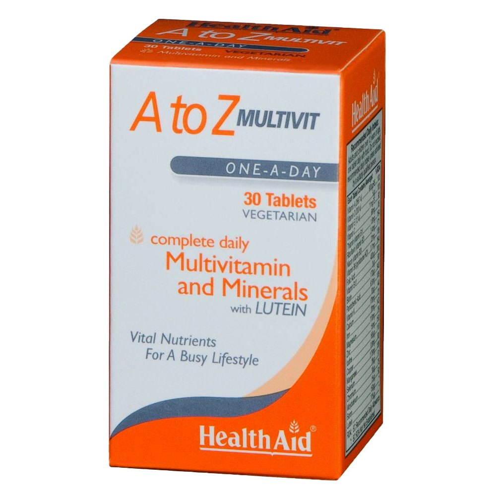 Health Aid A To Z Multivitamin Minerals &Lutein 30 Tabs Healthyyou.gr